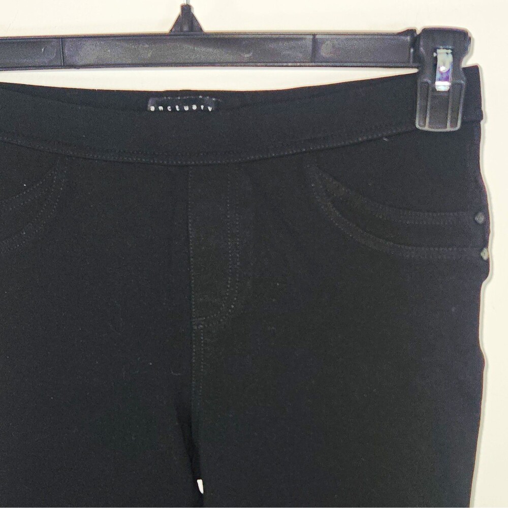 Sanctuary Grease Jegging Leggings Women's M Black Stretch Pockets 26" Inseam